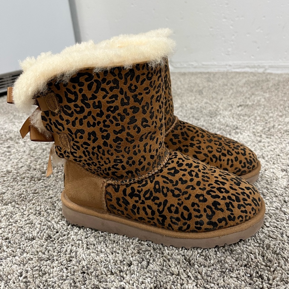 UGG Cheetah Print Bailey Bow